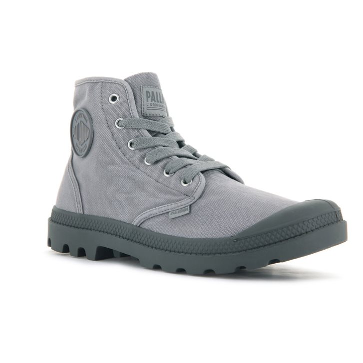 Pánské Boty Palladium Pampa Hi Světle Šedé | CZ MRG-98V
